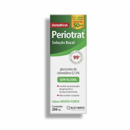 Enxaguante Periotrat  Kley Hertz Bucal Antisséptico Menta S/ Alcool 250mL