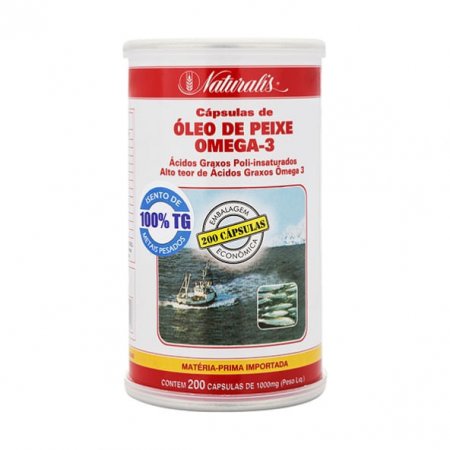 Óleo de Peixe Naturalis Ômega 3 200 cápsulas