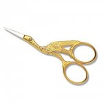 Tesoura Inox Pássaro Dourada 3,5" Global  Ref.: 016