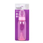 Mamadeira Needs Big Clean Rosa com 1 unidade capacidade 220ml