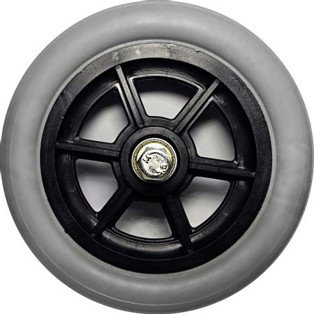 Roda Com Pneu Maciço 6" - Com Rolamento - Ortobras