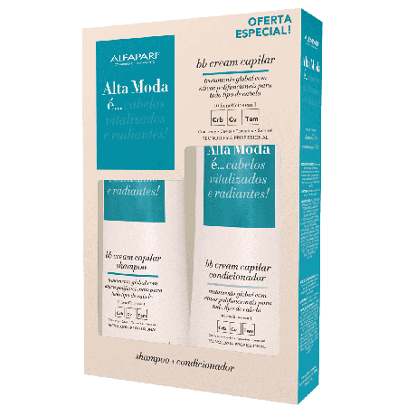 Kit Shampoo + Condicionador Alfaparf Alta Moda com 300ml cada