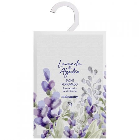 Sachê Perfumado Mahogany Lavanda e Algodão 27g