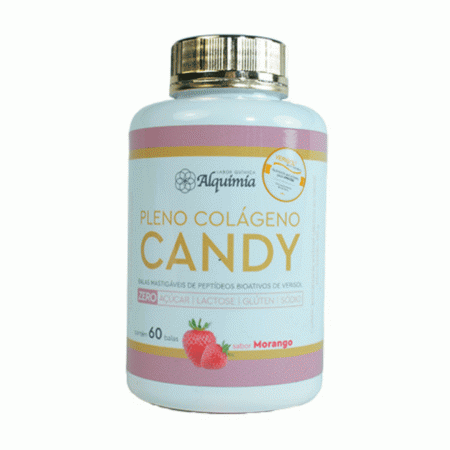 Pleno Colágeno Candy Verisol 60 Balas Mastigáveis Alquimia