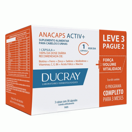 Ducray Kit Anacaps Activ Antiqueda 90caps