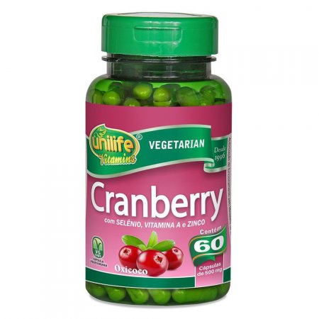 Cranberry 500mg 60 Cápsulas Unilife