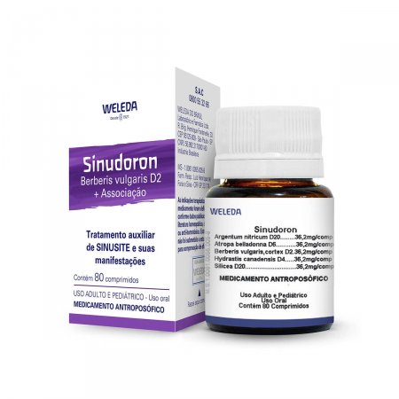 Sinudoron Weleda com 80 Comprimidos