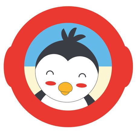 Prato com Aba Pinguim Paco Giro Baby