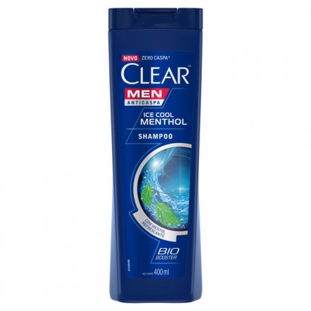 Shampoo Clear Men Anticaspa Ice Cool Menthol com 400ml