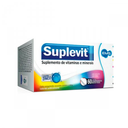 Suplemento Vitamínico Mineral Suplevit com 60 comprimidos