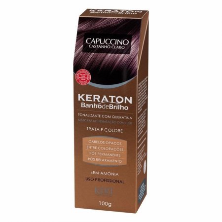 Keraton Banho de Brilho Sem Amonia Capuccino 100g