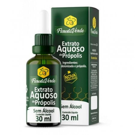 EXTRATO DE PRÓPOLIS AQUOSO (30ML) - FLORESTA VERDE