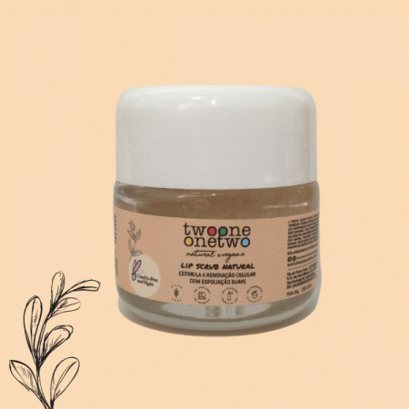LipScrub Esfoliante Café Verde Natural Labial Twoone Onetwo Natural Vegana