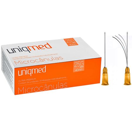 Microcânula 25G X 40Mm Ultra-Premium Uniqmed