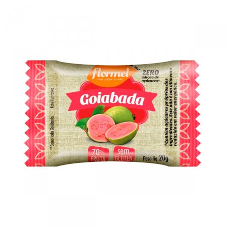 Goiabada Flormel Zero Açúcar com 20g