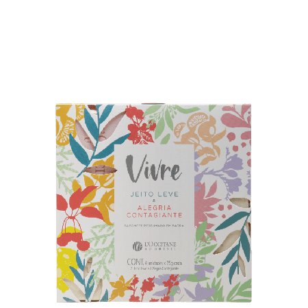 Kit Vivre L'Occitane au Brésil - Sabonete em Barra 4x75g