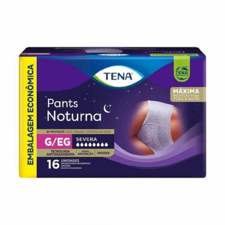 Roupa Íntima Descartável Tena Pants Noturno G/EG C/16 UNI