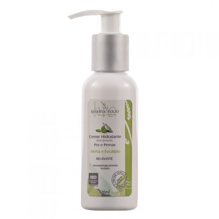 Creme Hidratante Natural Relaxante para Pés e Pernas 120g Reserva Folio