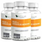 KIT 3X Óleo de Semente de Abóbora 1000mg 60 cápsulas - Natulha