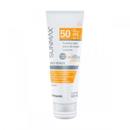 Protetor Solar Facial Sunmax Anti-Idade FPS50 com 60ml
