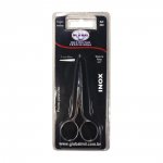 Tesoura Global para Unha Reta 3,5" Inox Ref.004