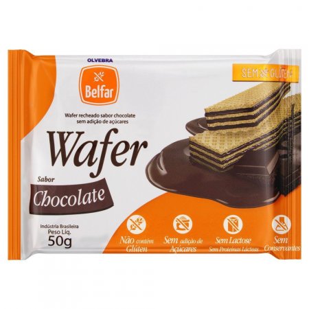 Wafer sem Glúten 50gr  - Belfar