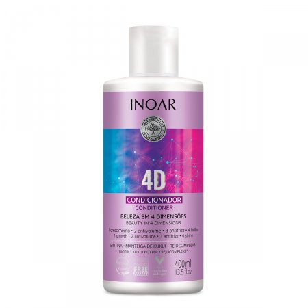 Condicionador Inoar 4D Antifrizz com 400ml