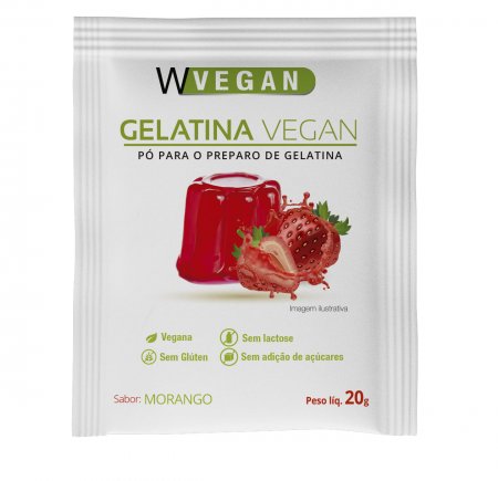 Gelatina Vegan 20g Sabores WVegan
