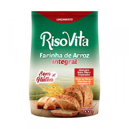 Farinha De Arroz Integral Risovita 500g