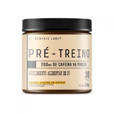 PRÉ-TREINO BLACK (300g) - Ponche de Frutas - Generic Labs