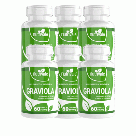 Graviola 6 Unidades C/60 Capsulas 500mg Para Saude Do Corpo - Linduras