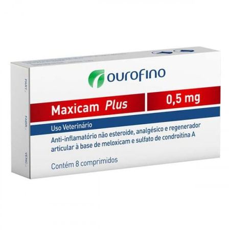 Anti-inflamatorio Maxicam Plus para Animais - Ourofino
