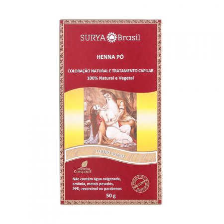 Henna em Pó Natural Surya Brasil 50g