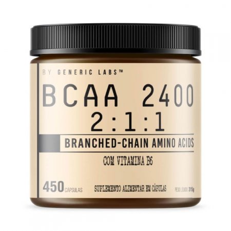 BCAA 2400 MAX (450 cápsulas) - Generic Labs