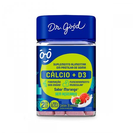 Suplemento Alimentar Dr. Good Cálcio + D3 com 30 Unidades