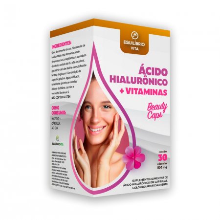 Ácido Hialurônico + Vitaminas 30 Cápsulas