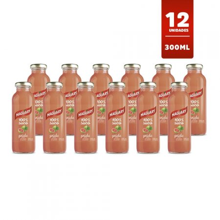 KIT SUCO DE GOIABA 100% MAGUARY 300ML - CAIXA 12 UNIDADES