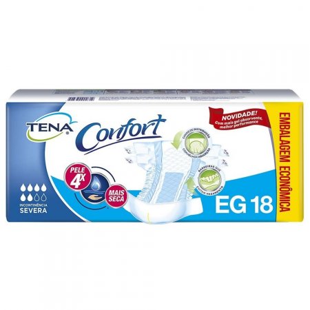 Fralda Geriátrica Tena Confort EG C/ 18 UNI