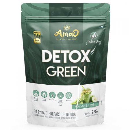Detox Green 225g Amao Nutrition Sabor: Abacaxi e Limão