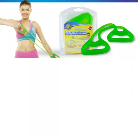 Tubogel Extensor Duplo Para Exercícios e Fisioterapia Fisiopauher FG 28 Orthopauher
