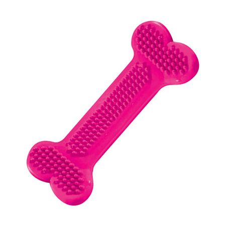 Osso Massageador Dental Flex Grande para Cães - Pet Injet Osso Massageador Dental Flex Rosa Grande para Cães - Pet Injet