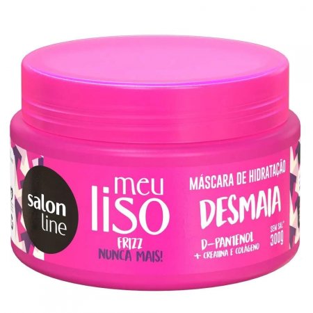 Máscara hidratante salon line meu liso desmaia 300g