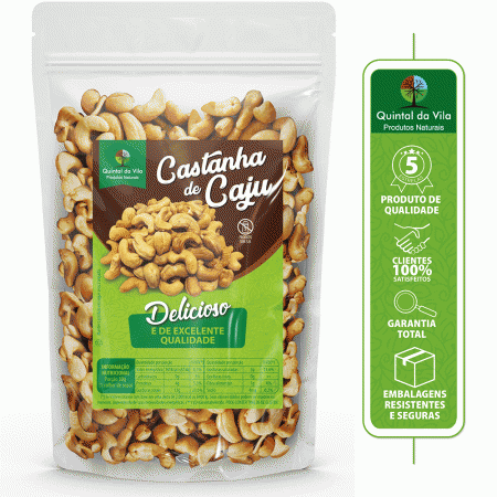 Castanha De Caju W1 Inteira Torrada Sem Sal muito saborosa - 250g