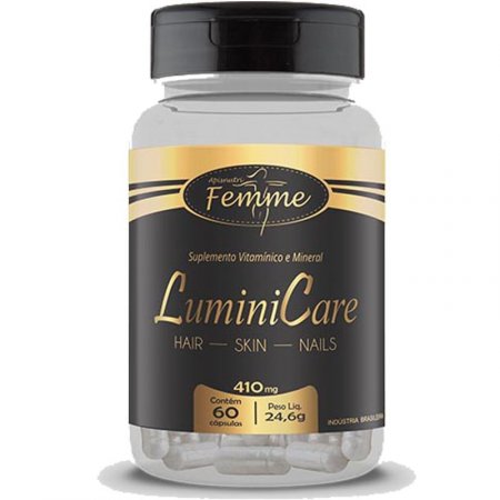 Lumini Care Cabelos Unhas e Pele Femme 60 cápsulas