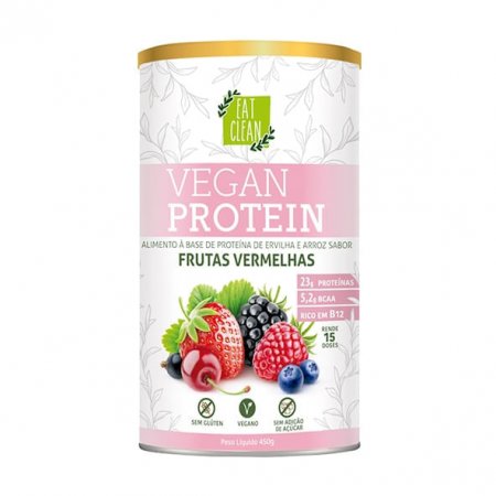 Vegan Protein Eat Clean Frutas Vermelhas 450g