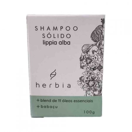 Shampoo Sólido Natural  Fortalecedor Lippia Alba Herbia 100g