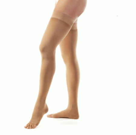 Meia Elástica 7/8 - 20-30mmHg Fechada Bege M Jobst Relief