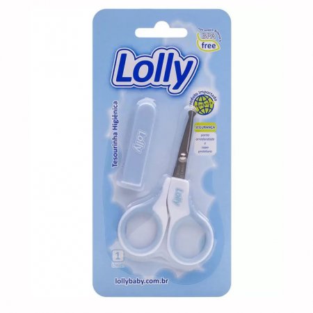 Tesoura de Unha Para Bebês Azul Lolly