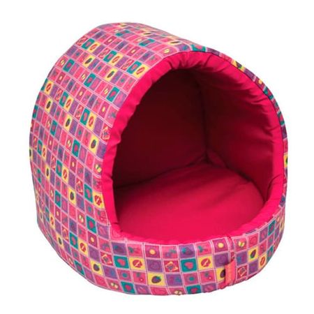 Cama Iglu em Algodão para Cães - São Pet-Branco-P