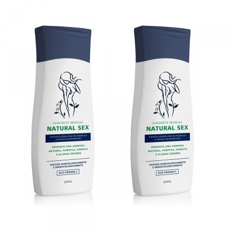 Kit 2x Sabonete Intimo Masculino e Feminino Fórmula Exclusiva com Barbatimao 250ml